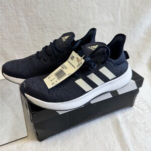 Adidas Dark Blue Sneakers with White Accents